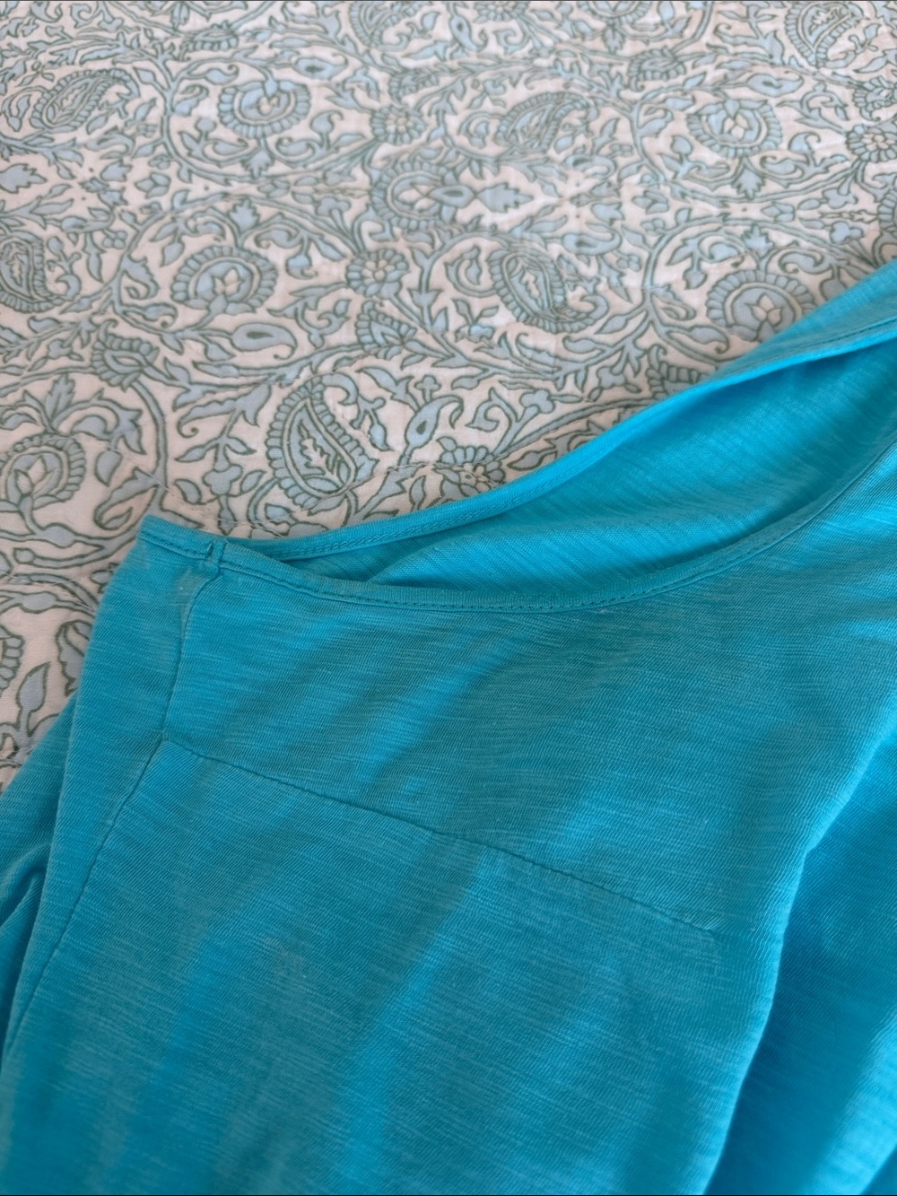 Lilly Pulitzer Women's XXL Turquoise Ruffle Tank Top Pima Cotton Plus Size - Picture 9 of 16